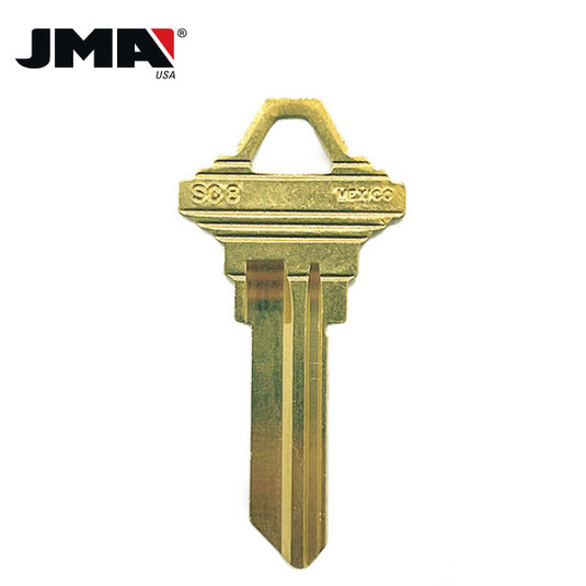 JMA - SC8 / Schlage Metal Key Blank / Brass / SLG-11E