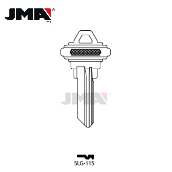 JMA - SC8 / Schlage Metal Key Blank / Nickel Silver / SLG-11S / Pack of 10