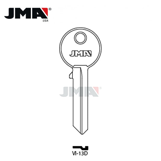 JMA - Viro Metal Key Blank / Nickel Plate / VI-13D