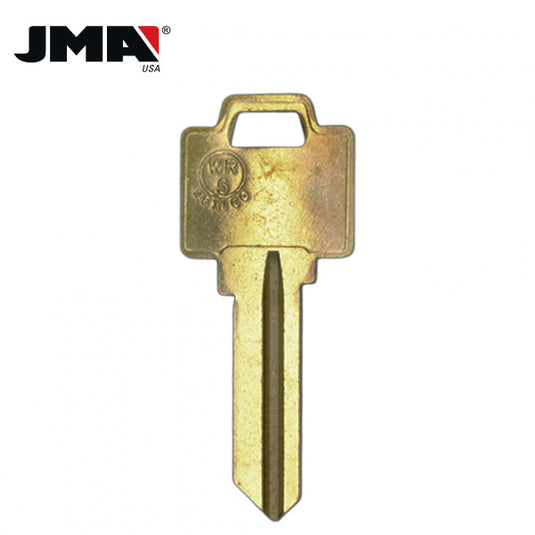 JMA - WR5 N1054WB - 5-Pin Weiser Key Blank / Brass / WEI-3E / WR5BR