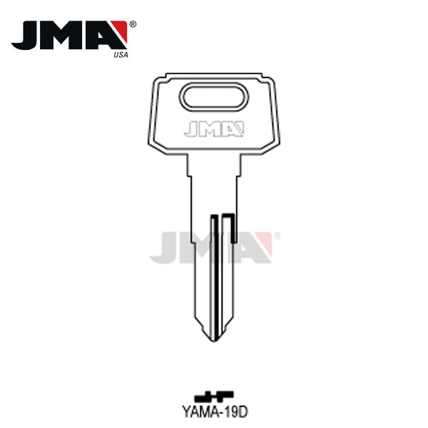 JMA – X118 YH49 Yamaha Motorcycle Metal Key Blank / YAMA-19D
