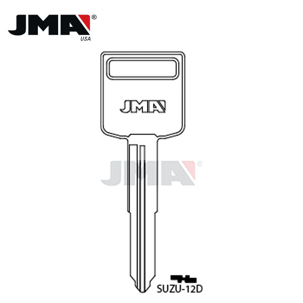JMA – X241-SUZ18 Suzuki Motorcycle Metal Key Blank / SUZU-12D