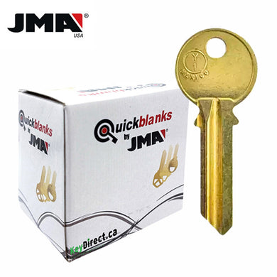 JMA – Y1BR Metal Key Blank For Yale / Brass / YA-41DE / 250 Pack
