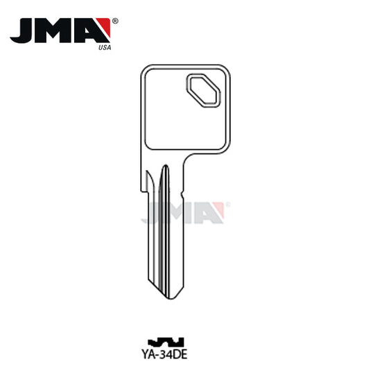 JMA - Y1E Metal Key Blank For Yale / YA-34DE