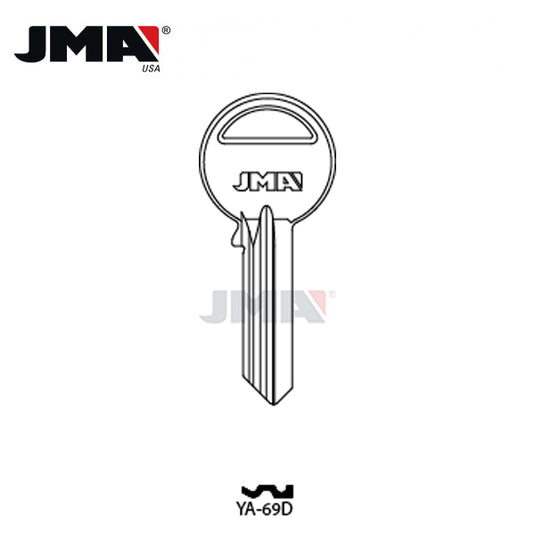 JMA - YALE Metal Key Blank / Brass / YA-69D