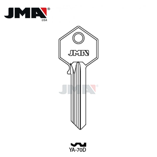 JMA - YALE Metal Key Blank / Nickel Plate / YA-70D
