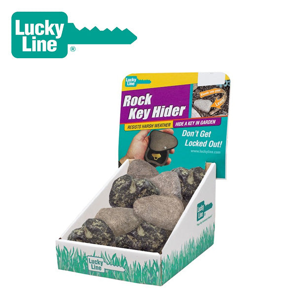 LuckyLine – 12-Pack Rock Key Hider Display / 90661