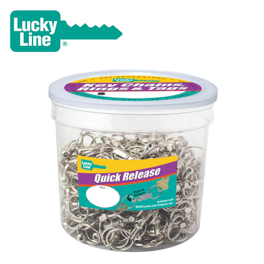 LuckyLine –  Quick Release - Pull-Apart Key Holder  - Nickel