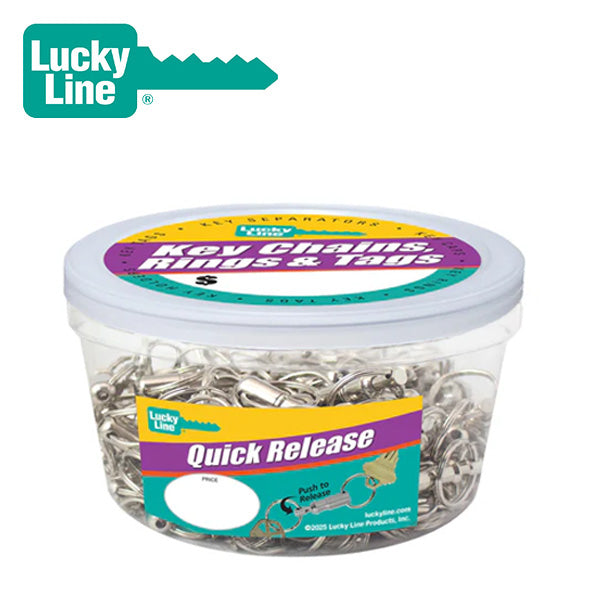 Load image into Gallery viewer, LuckyLine –  Quick Release - Pull-Apart Key Holder  - Nickel
