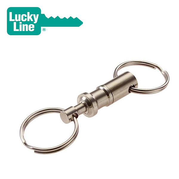 LuckyLine –  Quick Release - Pull-Apart Key Holder  - Nickel