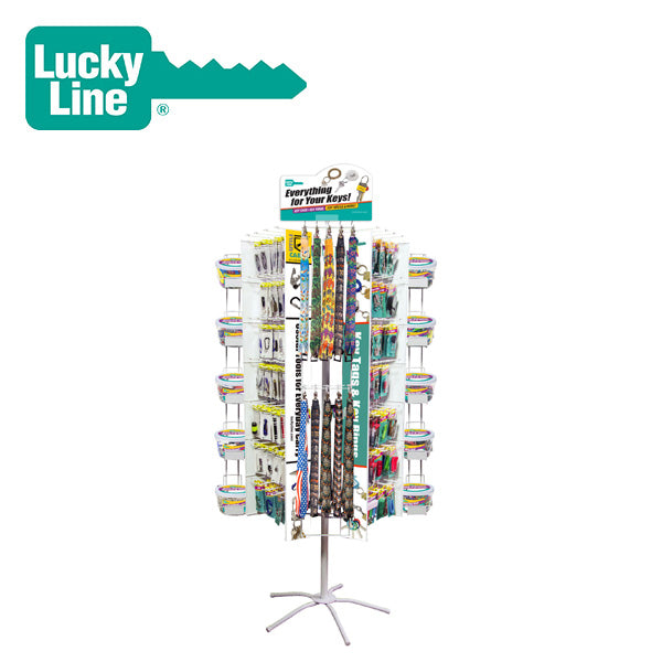 LuckyLine - Revolving Floor Display w/ Jars & Lanyards / 1066 Pieces / 34058F