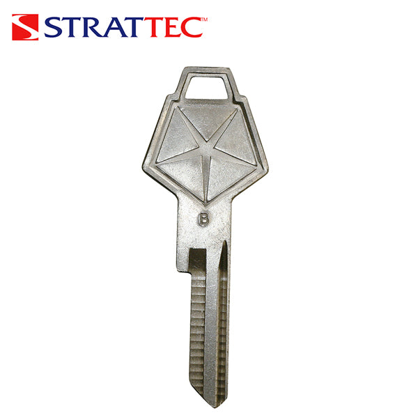 Strattec - GM Metal Key Blank / 61 GRV / Chrysler Logo / 320514